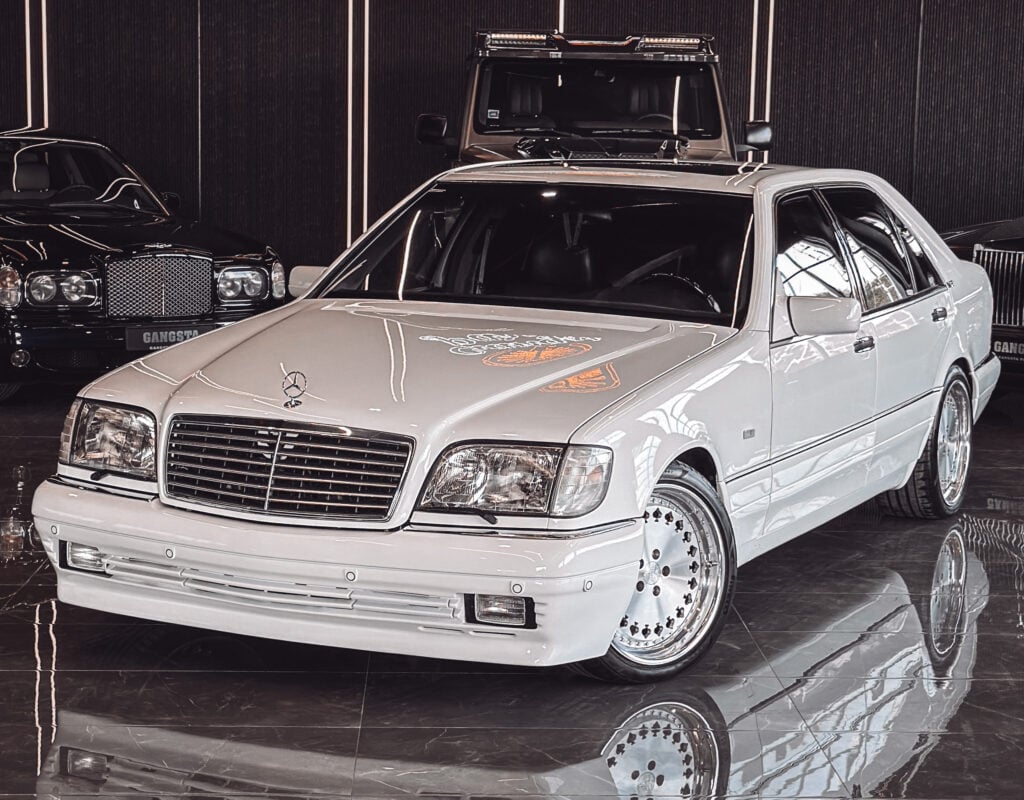 MERCEDES BENZ W140 BRABUS FRONTSTOSSSTANGE KOHLEFASER (2)